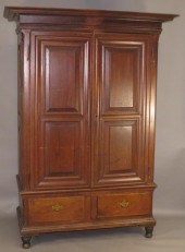 LINEN PRESS ON BASEca. 1780; i