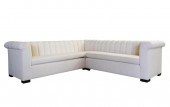 LINEN SECTIONAL SOFAunsigned;