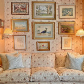 LINEN UPHOLSTERED THREE SEAT S