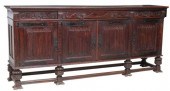LINENFOLD CARVED OAK SIDEBOARD