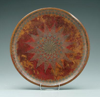 Linossier hammered copper plate,