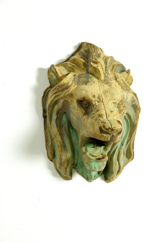 LION HEAD DOWNSPOUT.  From public