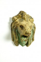 LION HEAD DOWNSPOUT.  From pub