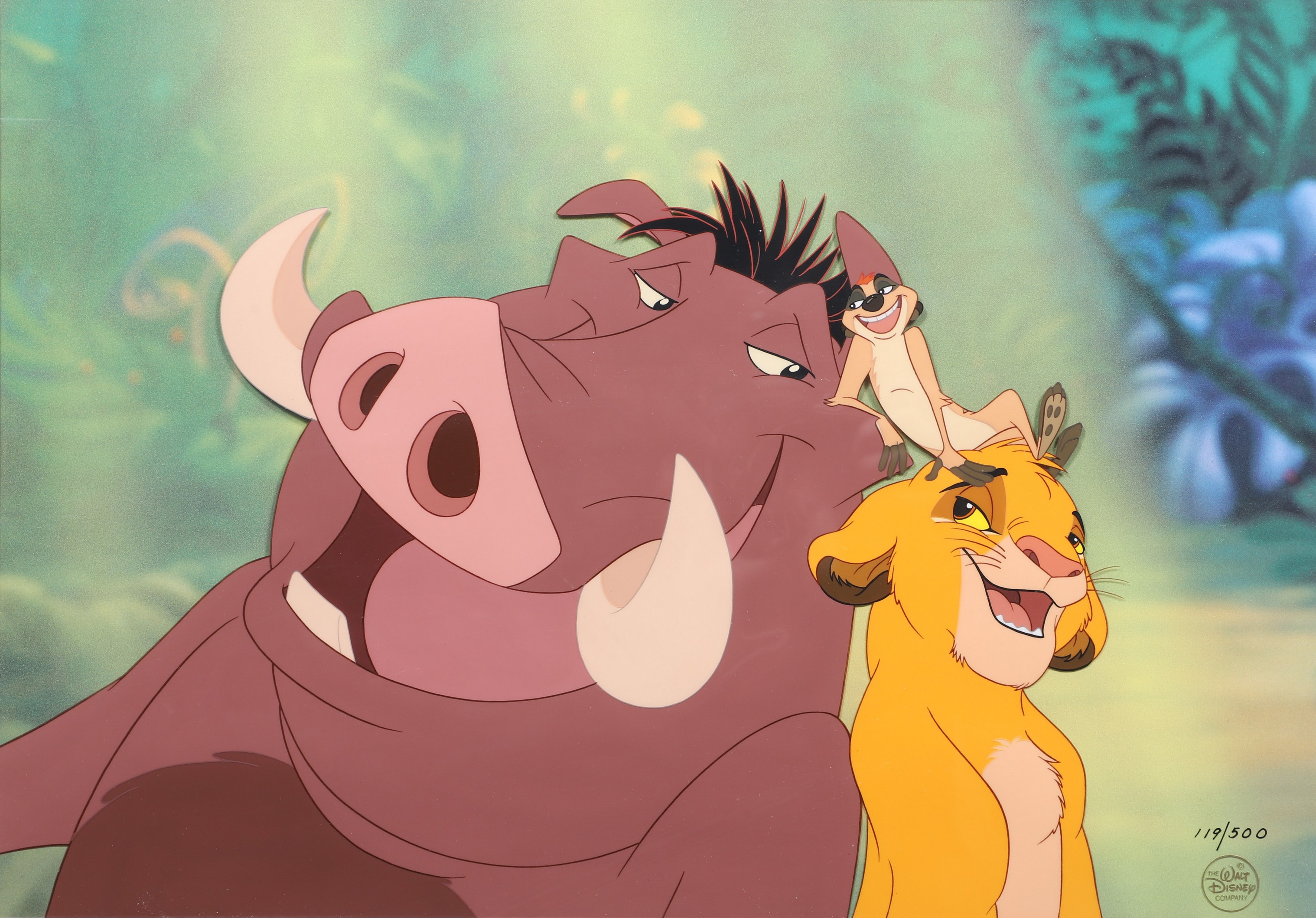 Lion King hand painted cel