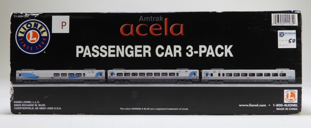 LIONEL AMTRAK ACELA PASSENGER CAR 3