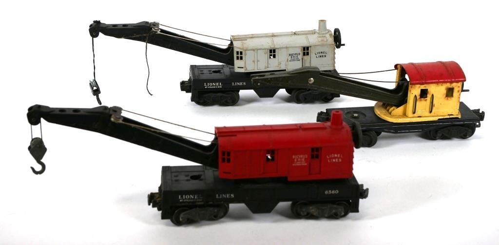LIONEL CRANE CARS 6560, 2560Three