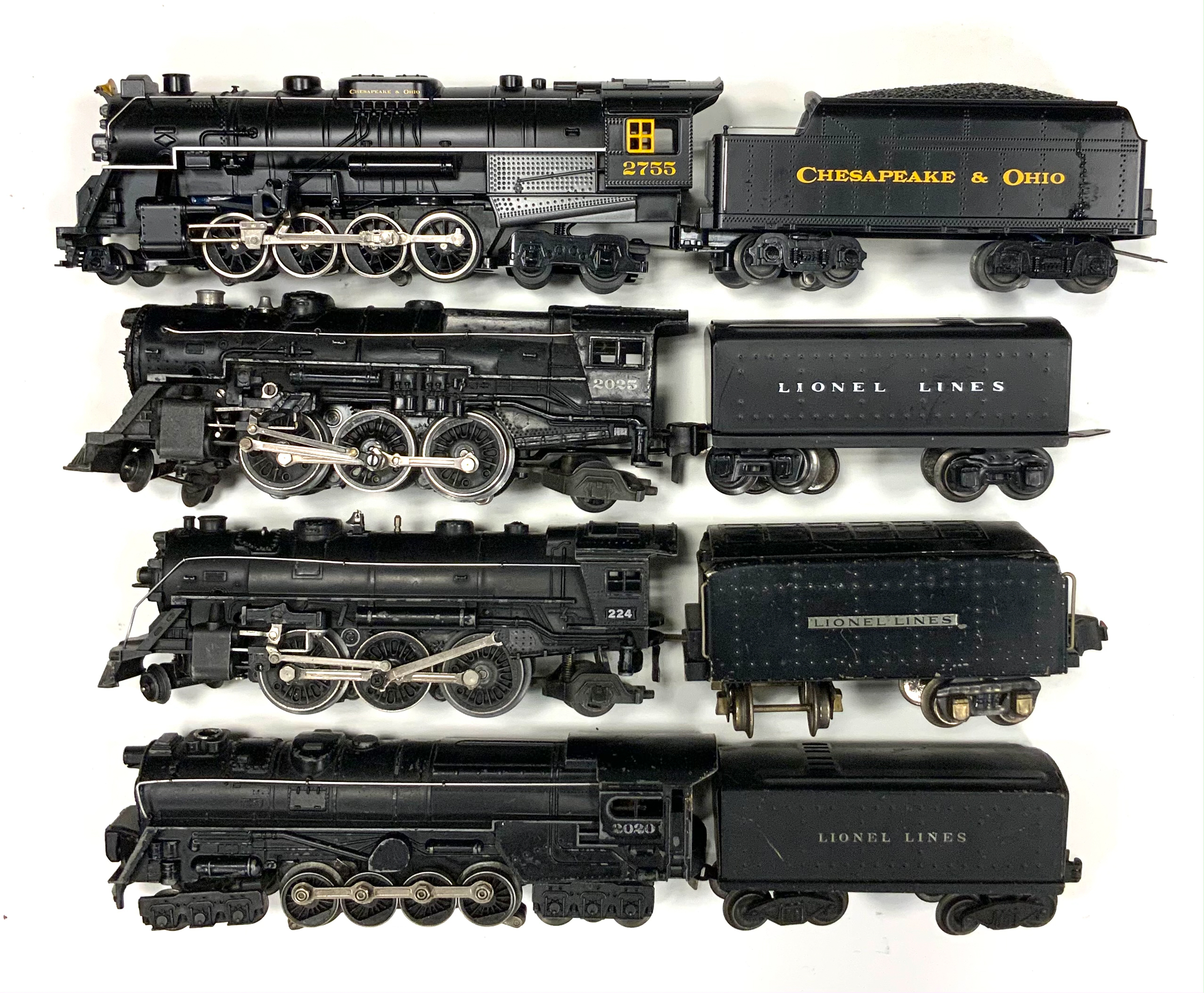 LIONEL ENGINES & TENDERS 2755, 224,