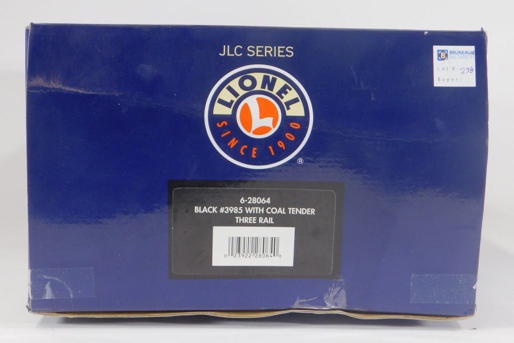 LIONEL JLC SERIES BLACK ENGINE COAL