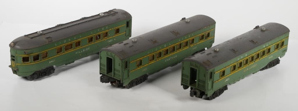 LIONEL LINES PREWAR TRAIN CARS
