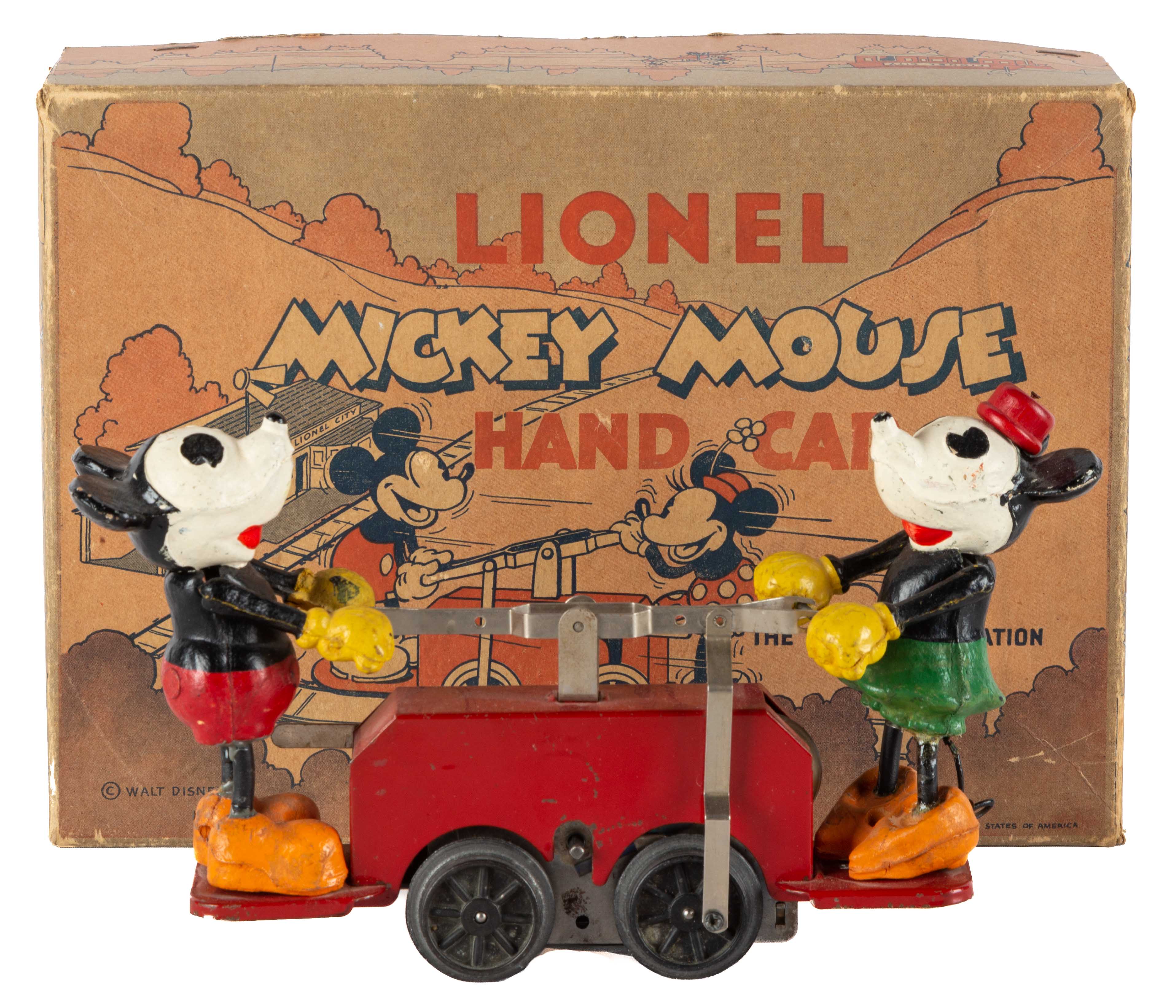 LIONEL MICKEY MOUSE HAND CAR with