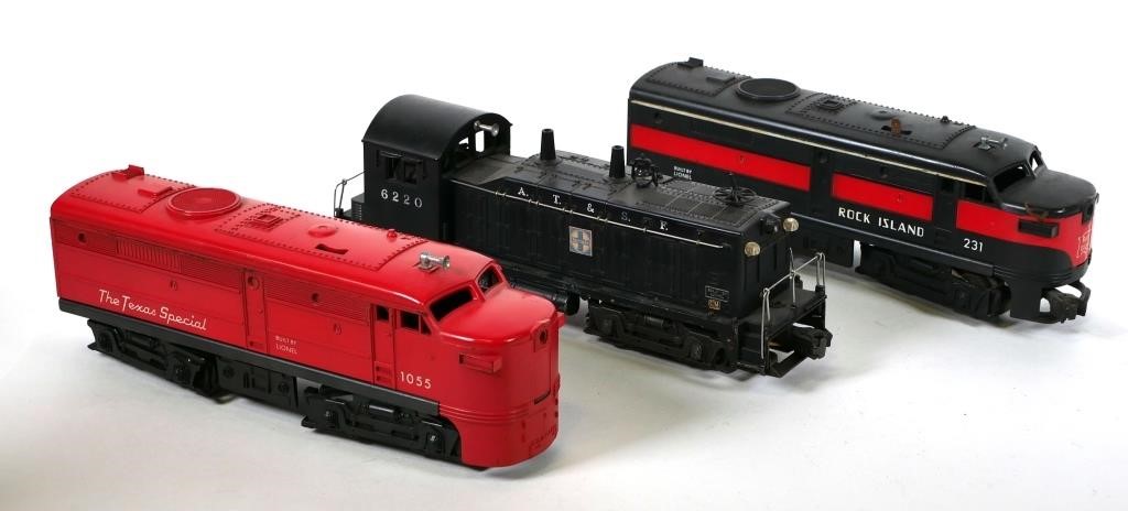 LIONEL O GAUGE DIESEL ENGINES AND