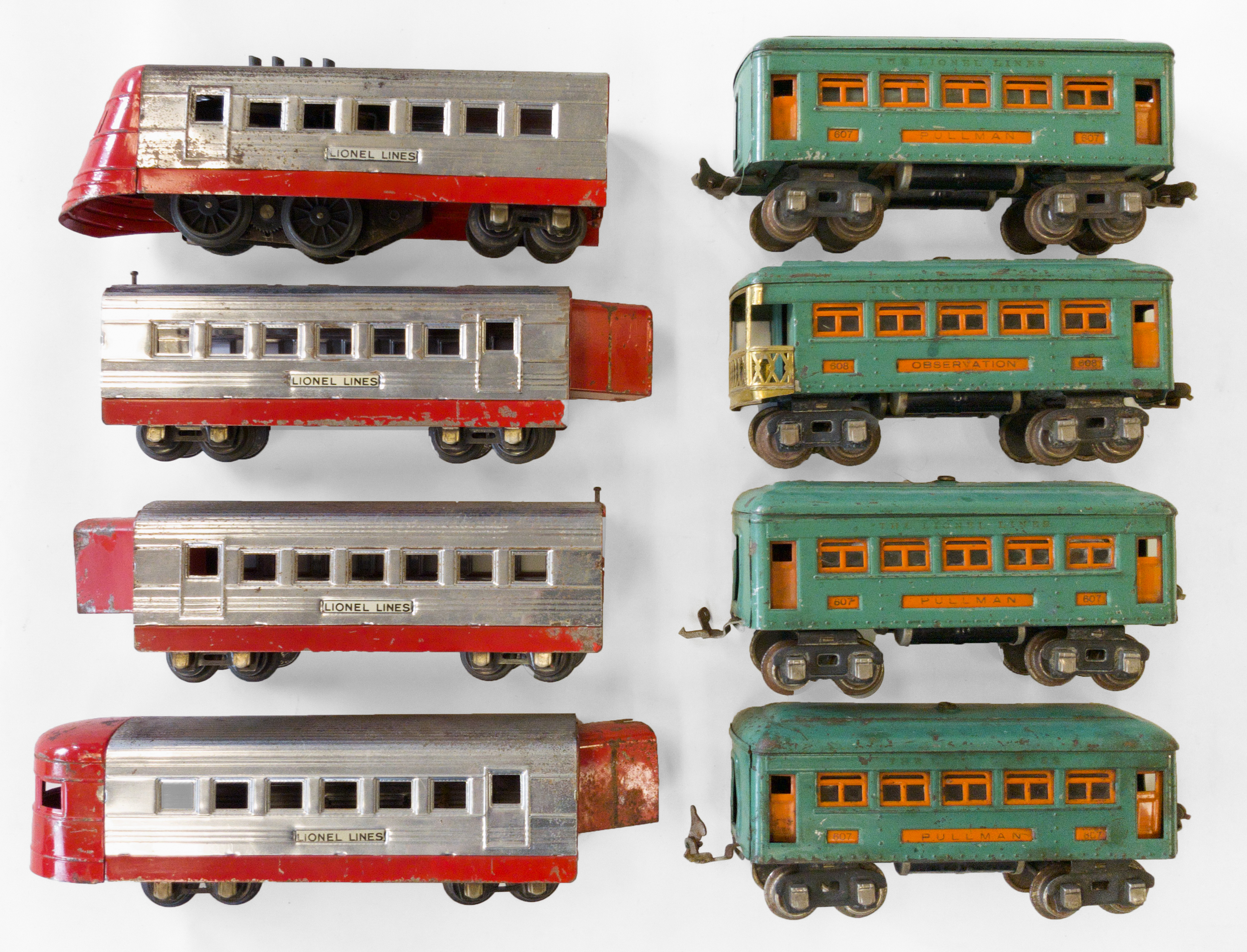 LIONEL O GAUGE TRAIN Including 607,