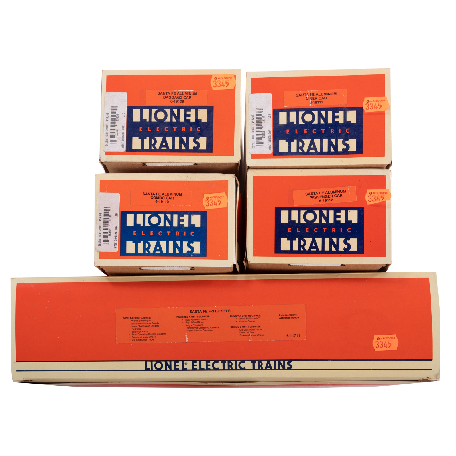 LIONEL SANTA FE F-3 DIESELS &