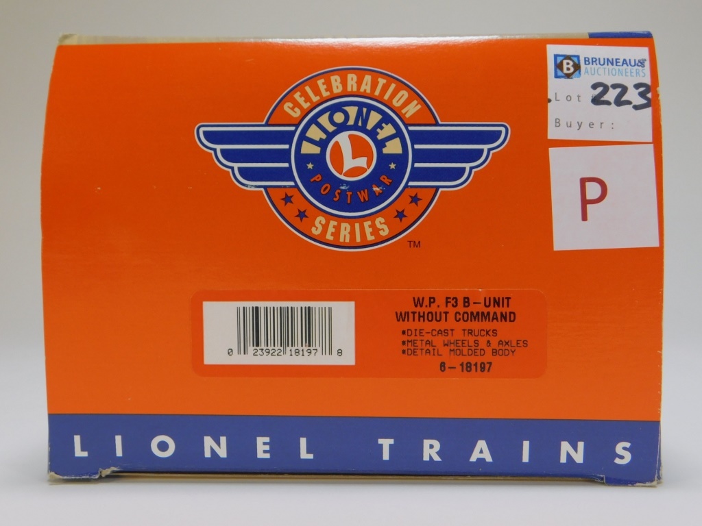 LIONEL W.P. F3 B-UNIT O GAUGE