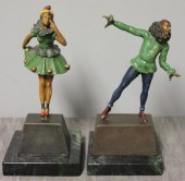 LIPCHYTZ S. Pair of Bronze Fig