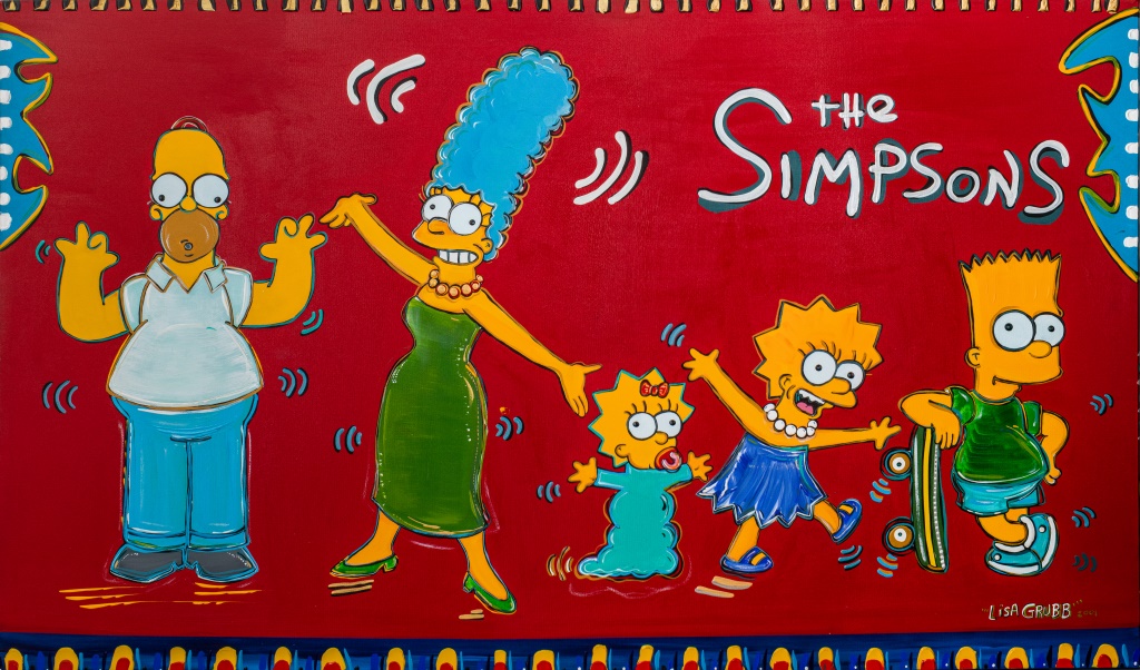 LISA GRUBB "THE SIMPSONS" ACRYLIC
