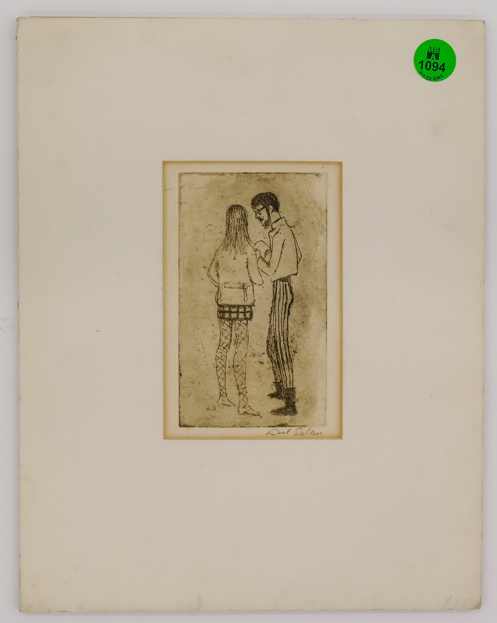 Lisel Salzer Small Etching Matted