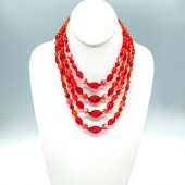 LISNER FOUR STRAND RED AND ORA