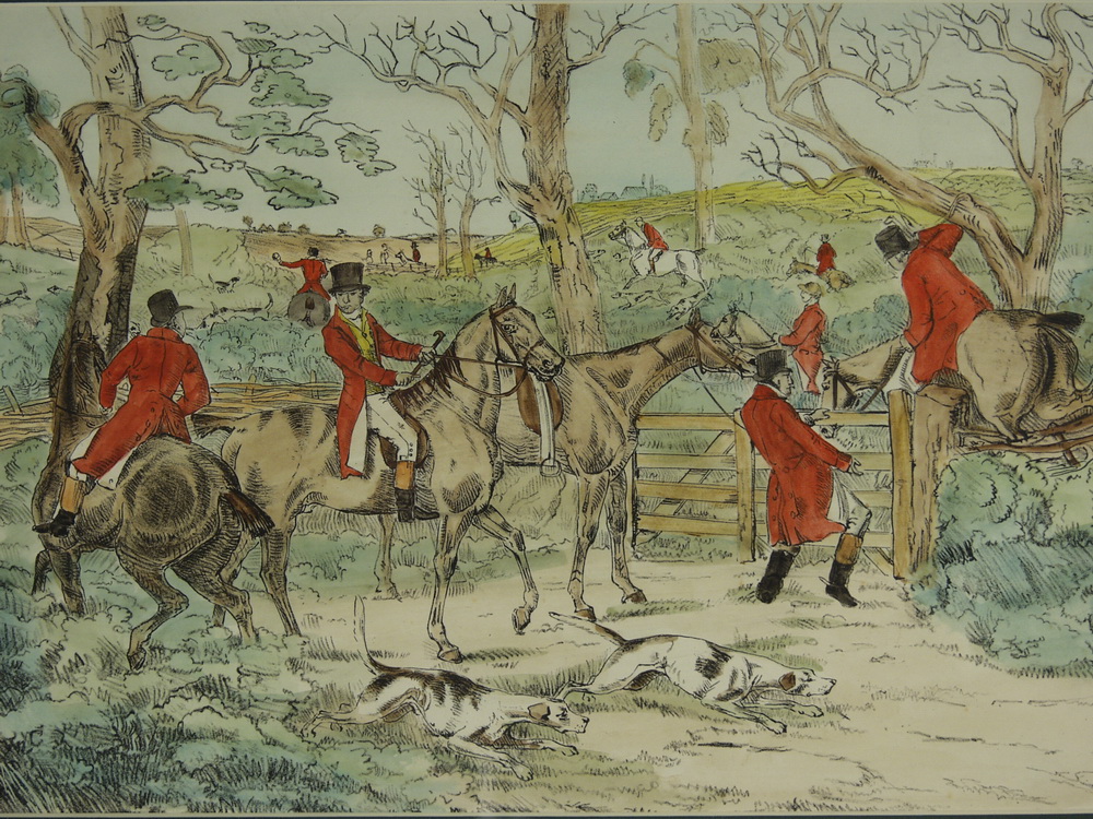 LITHO HANDCOLORED - English fox
