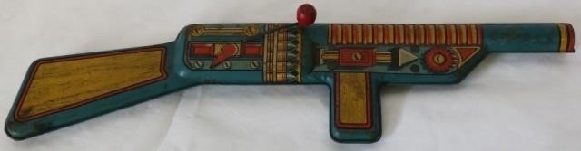 LITHO TIN POPGUN WITH WORKING CRANK