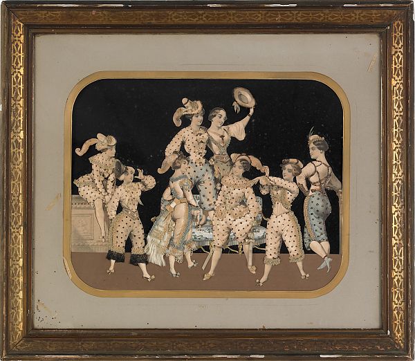 Lithograph and padded diorama of