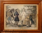 Lithograph "Capture of Major J