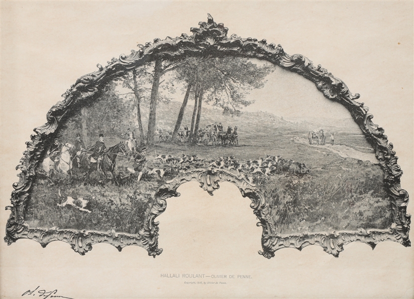 Lithograph Charles Olivier de Penne