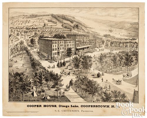 LITHOGRAPH COOPER HOUSE, OTSEGO