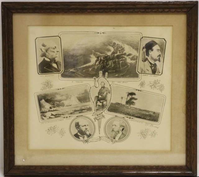 LITHOGRAPH DEPICTING ARTISTS