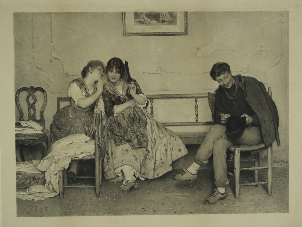 LITHOGRAPH - French genre scene