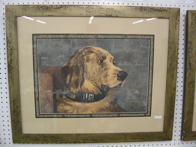 Lithograph of a Dog image area 18''