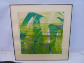 LITHOGRAPH, "PALMS", SIGNED AN