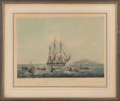 LITHOGRAPH "SOUTH SEA WHALE FI