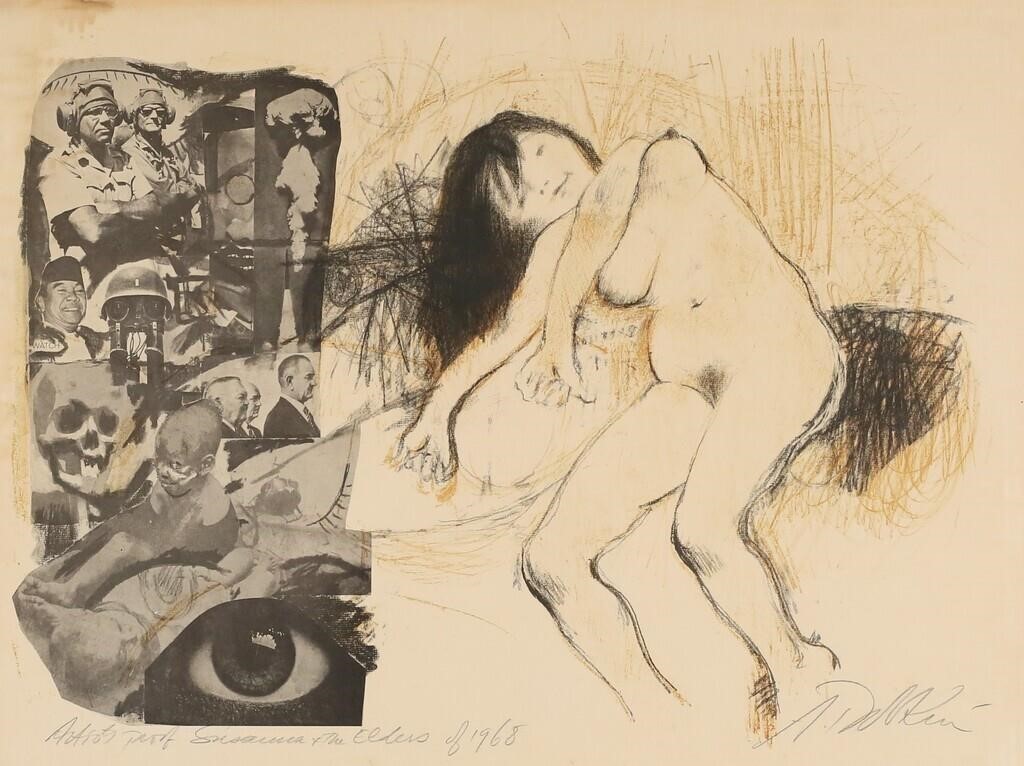 LITHOGRAPH SUSANNA & THE ELDERS