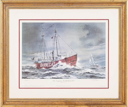 LITHOGRAPH THE LIGHT SHIP