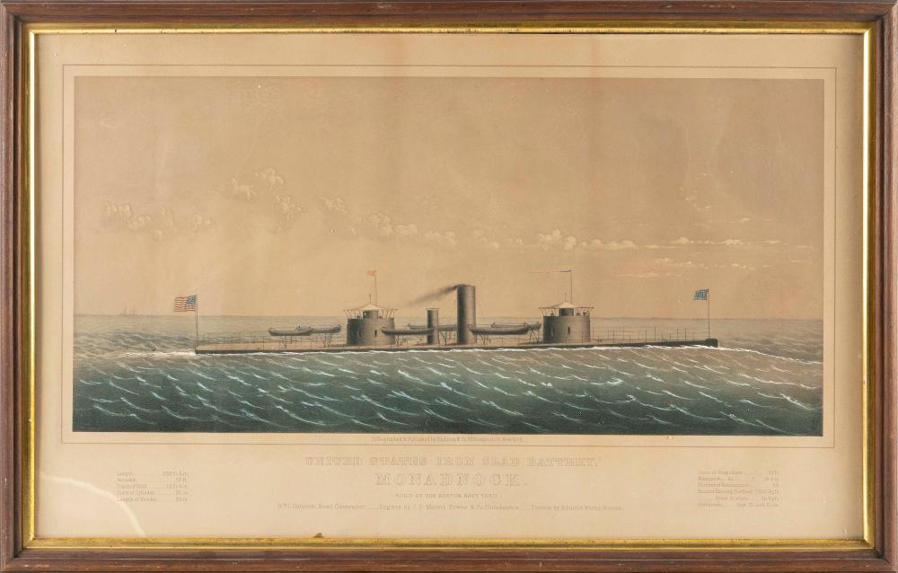 LITHOGRAPH “UNITED STATES IRON CLAD