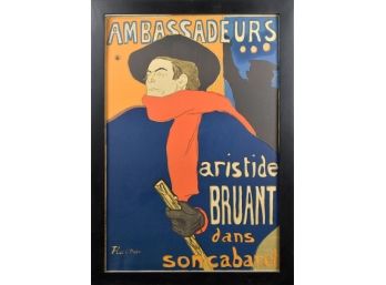 Lithographed poster after Henri