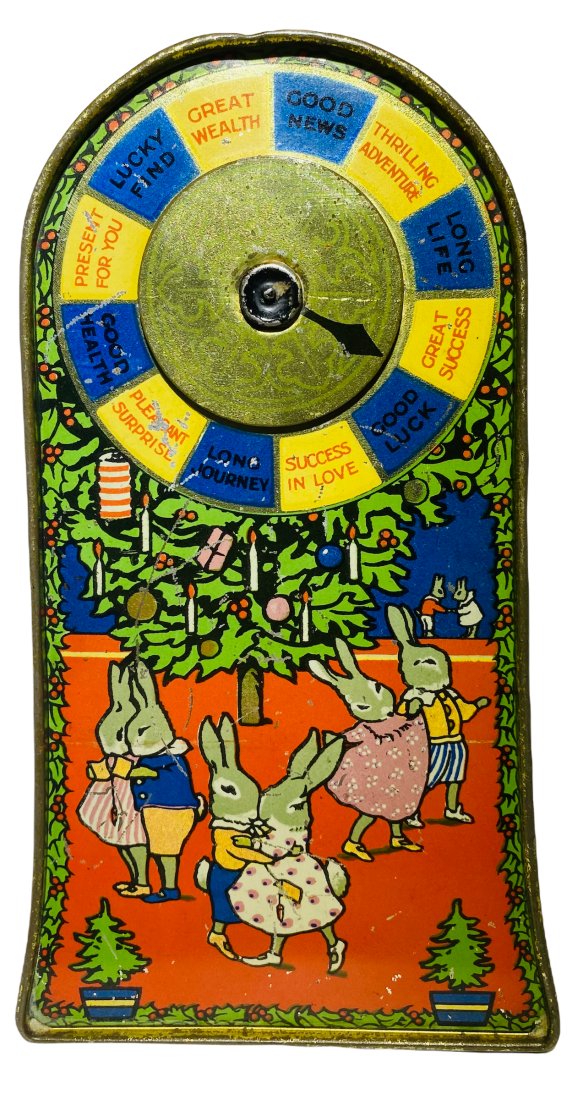 LITHOGRAPHED TIN LUCKY WHEEL