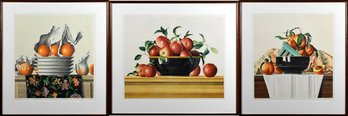 Lithographed triptych by James