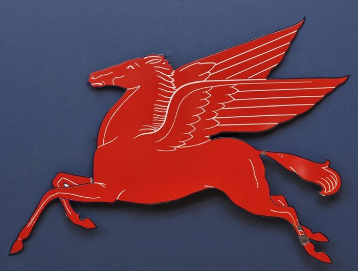 LITHOGRAPHIC MOLDED MOBIL PEGASUS