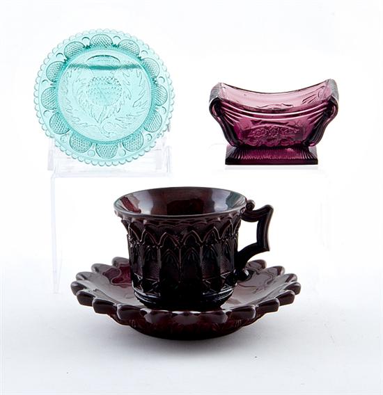 Lithyalin cup and saucer and