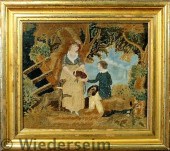 Lititz School silkwork of a wo