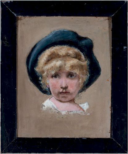 LITTLE GIRL WITH HAT, 19TH