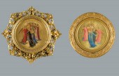 LITURGICAL PAINTED WOOD ROUNDE