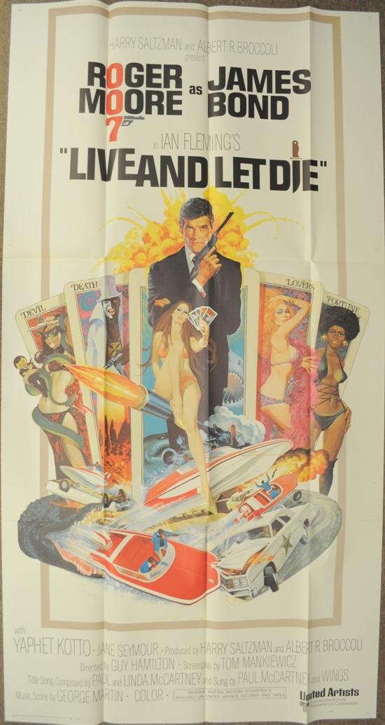 Live and Let Die poster  3 Sheet 
