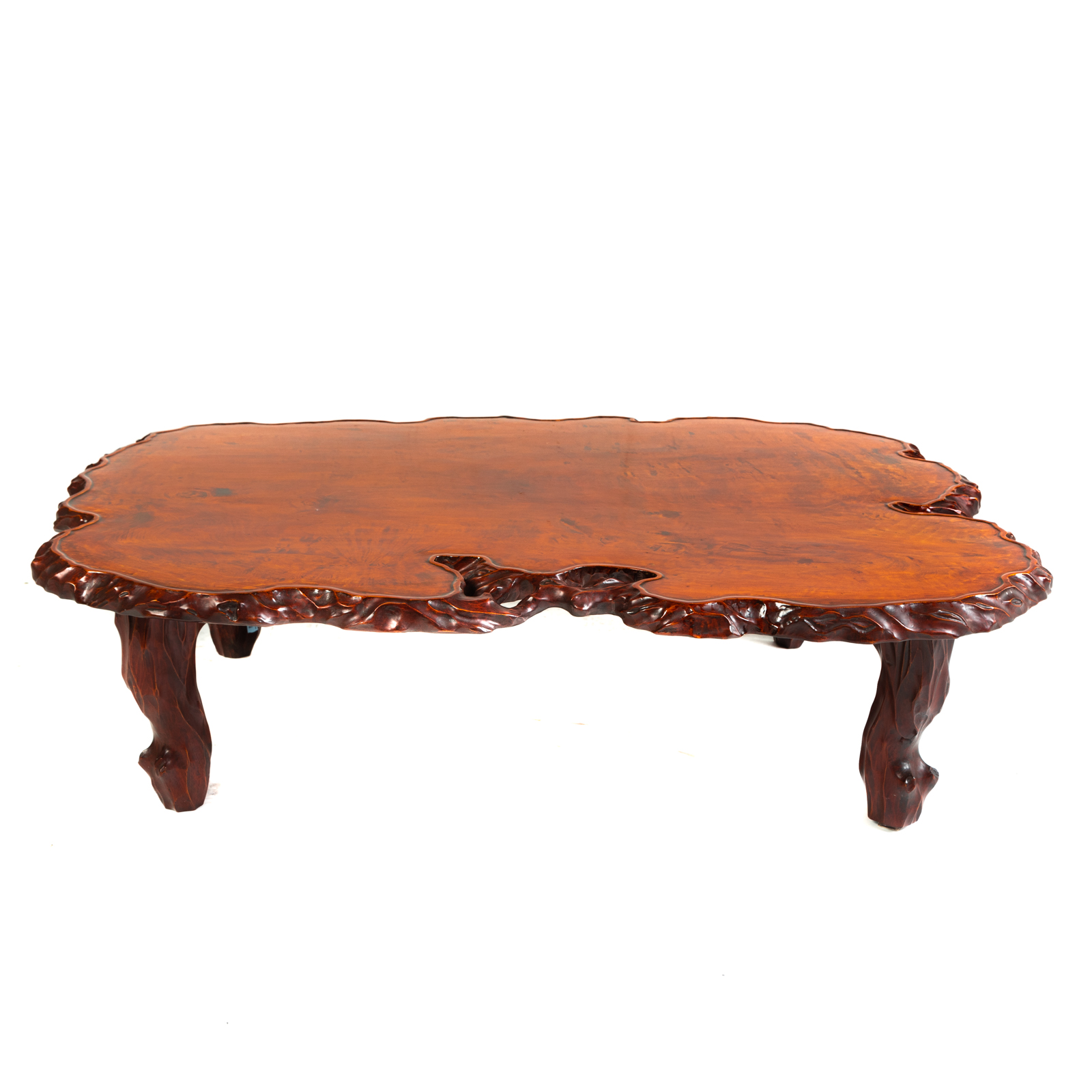 LIVE EDGE COFFEE TABLE Circa 1940s,