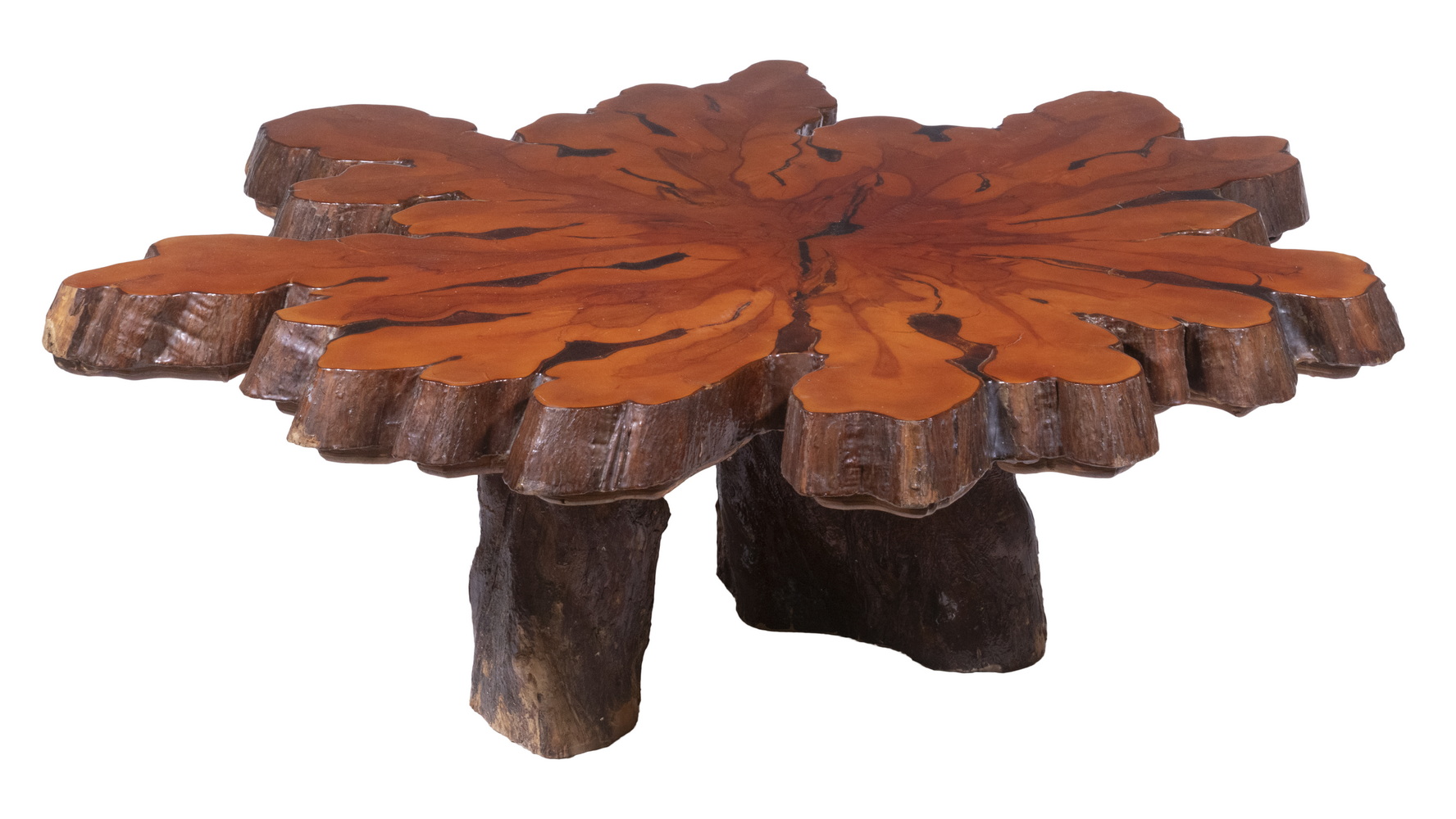 LIVE EDGE REDWOOD COFFEE TABLE Slab