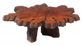 LIVE EDGE REDWOOD COFFEE TABLE