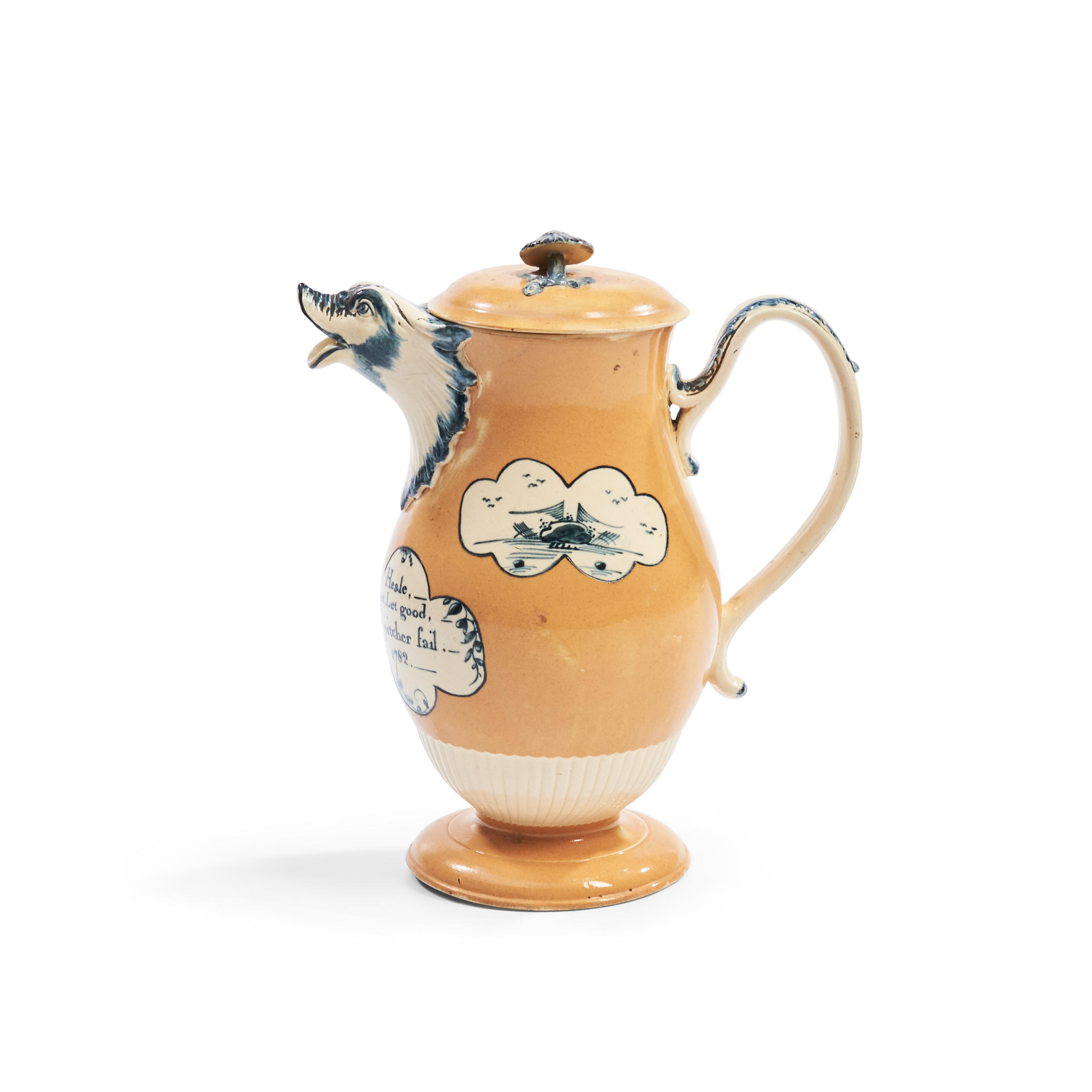 LIVERPOOL CREAMWARE HOT WATER POT