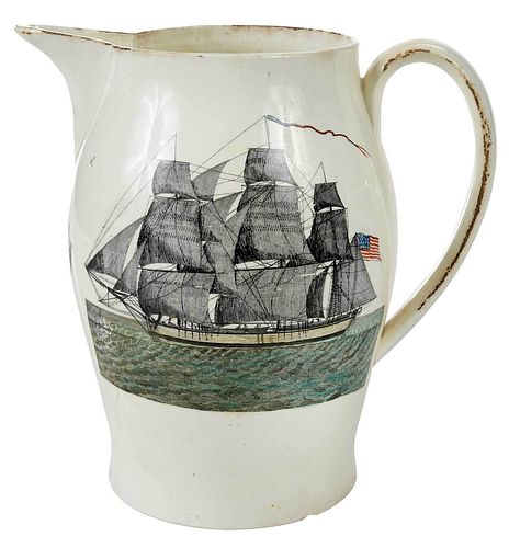 LIVERPOOL CREAMWARE PITCHER WITH